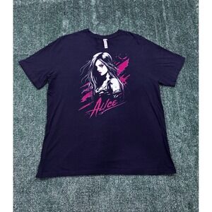 Bella Canvas Alice Graphic T Shirt Black 2XL